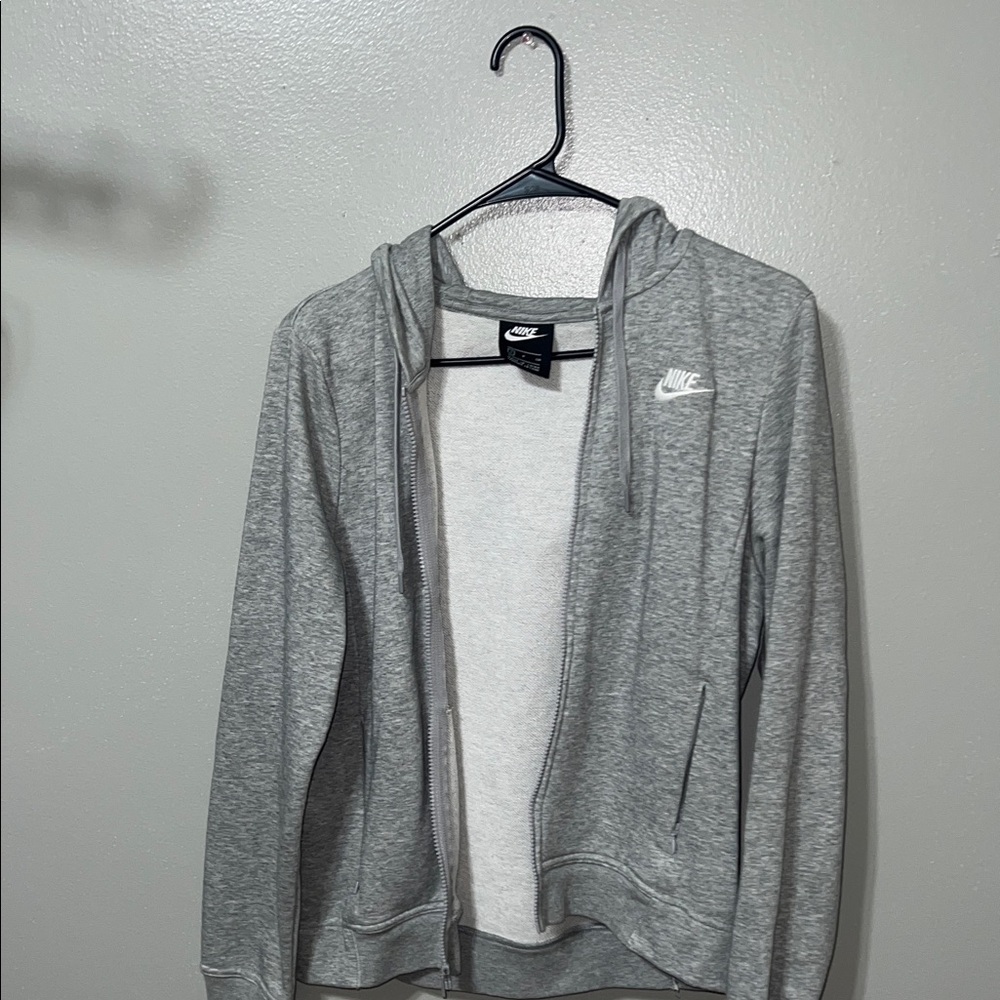 Nike Women's Heather Gray Zip-Up Jacket